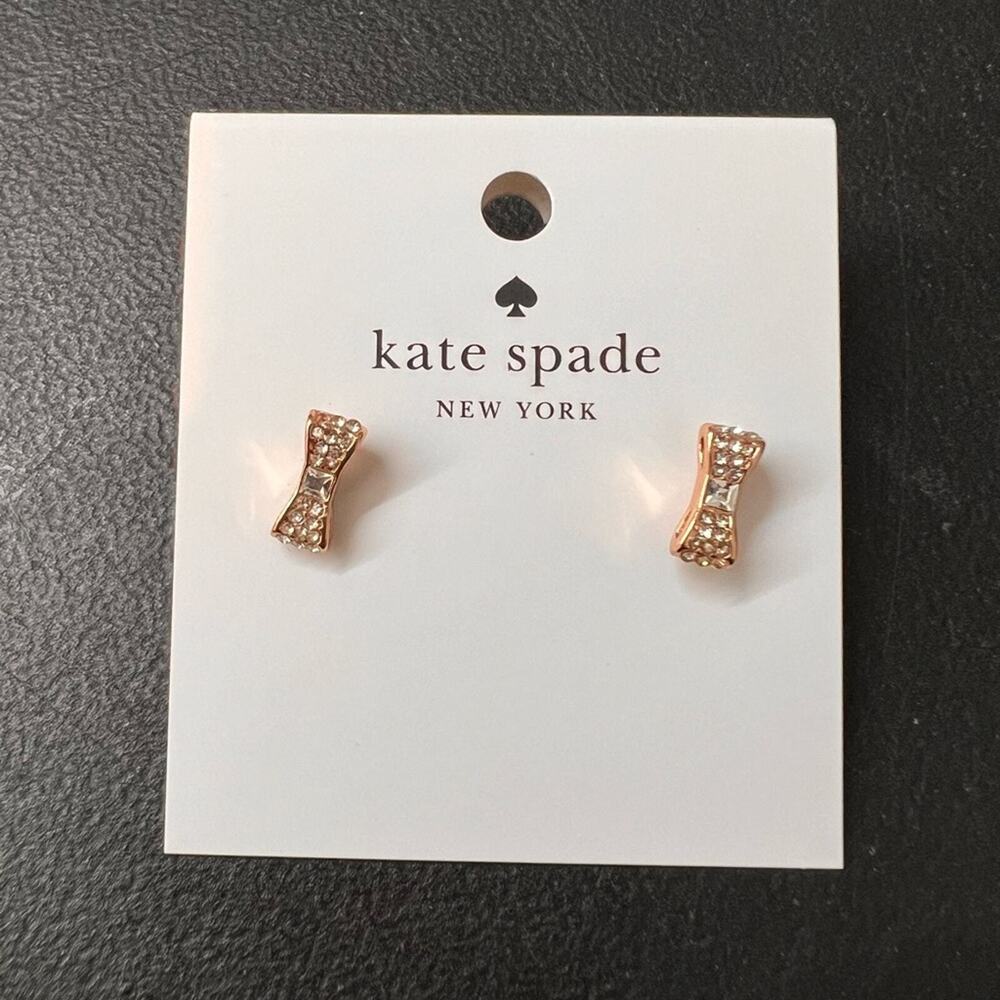 K19 NWT Kate Spade Ready Set Bow Pave Bow Studs